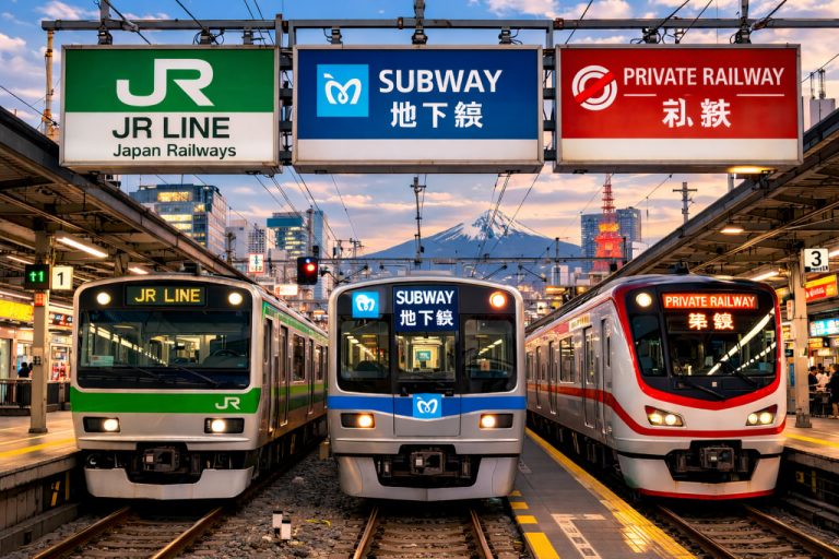 cara naik train di jepun untuk first timer